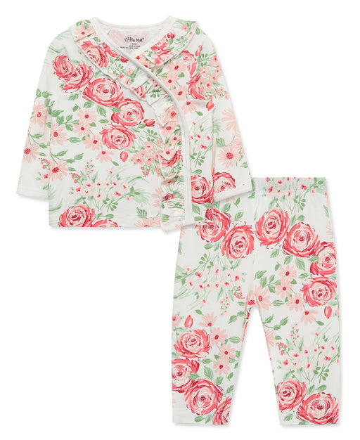 Little Me Lush Floral 2 Pack Cardigan Set