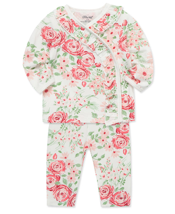 Little Me Lush Floral 2 Pack Cardigan Set