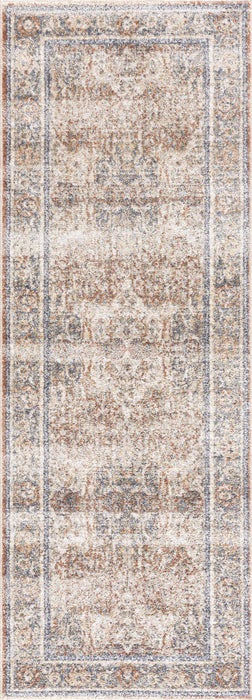 Hauteloom Arias Beige Blue Washable Area Rug