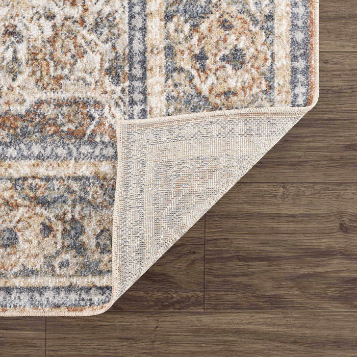 Hauteloom Arias Beige Blue Washable Area Rug