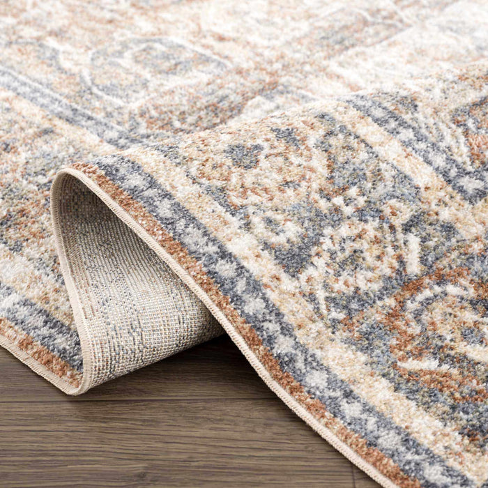 Hauteloom Arias Beige Blue Washable Area Rug