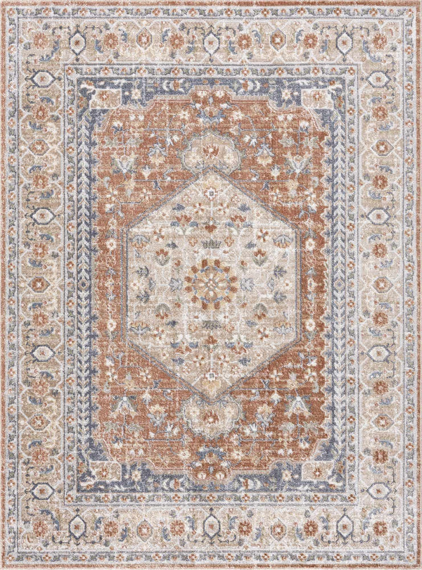 Hauteloom Gael Rust Washable Area Rug