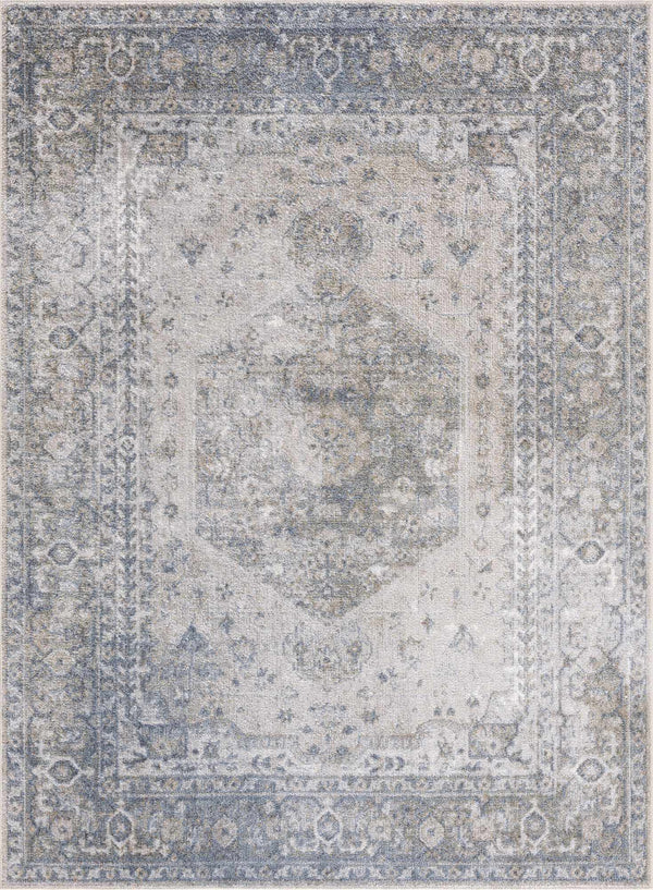 Hauteloom Gael Blue Washable Area Rug