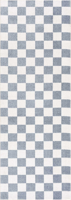 Hauteloom Brone Checkered Washable Area Rug