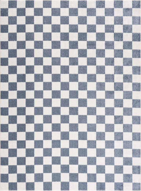 Hauteloom Brone Checkered Washable Area Rug