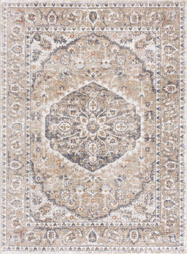 Hauteloom Beige Hiti Washable Area Rug