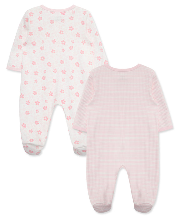 Little Me Petals 2 Pack Footie