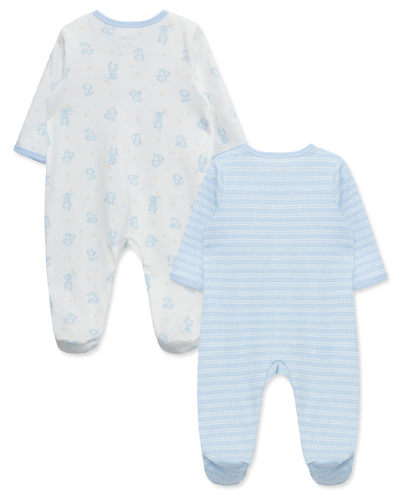 Little Me Cuddles 2 Pack Footie Set