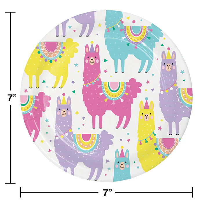 Party Decorations LLama Birthday Party Kit for 8 (48 Total Pieces)