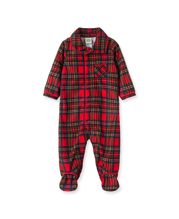 Little Me Holiday Plaid Footies - Boy