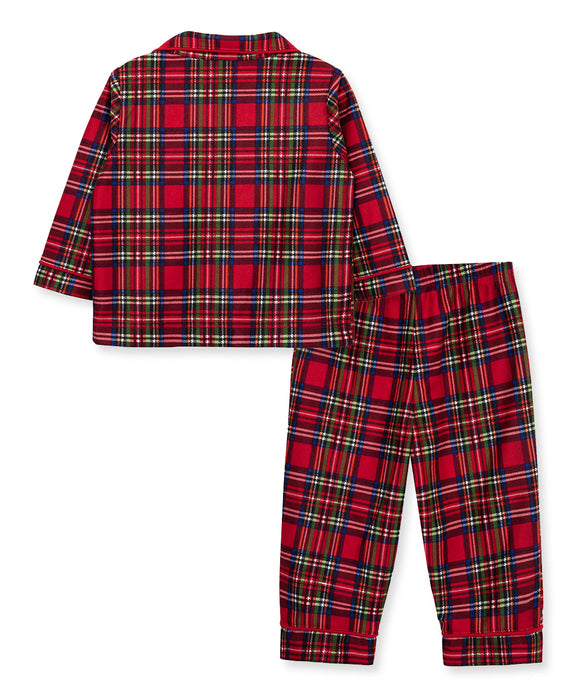 Little Me Plaid Coat Pajama