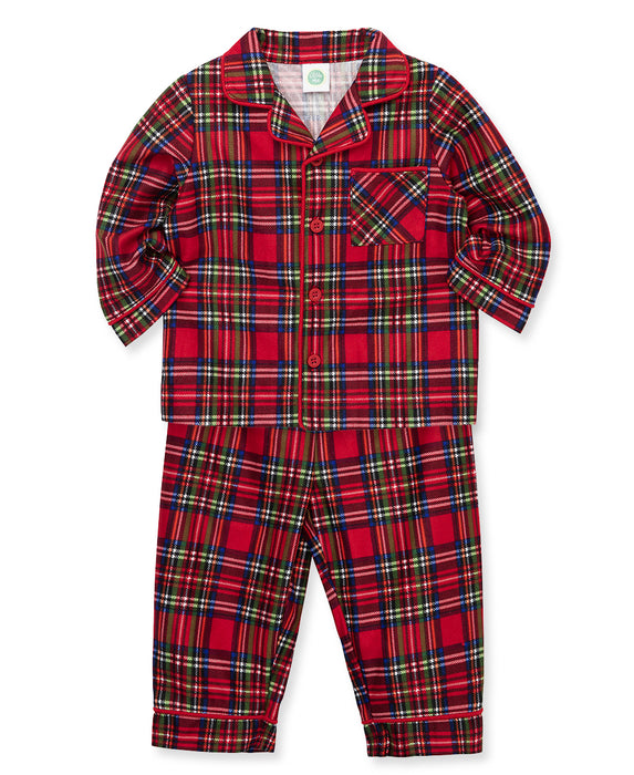 Little Me Plaid Coat Pajama