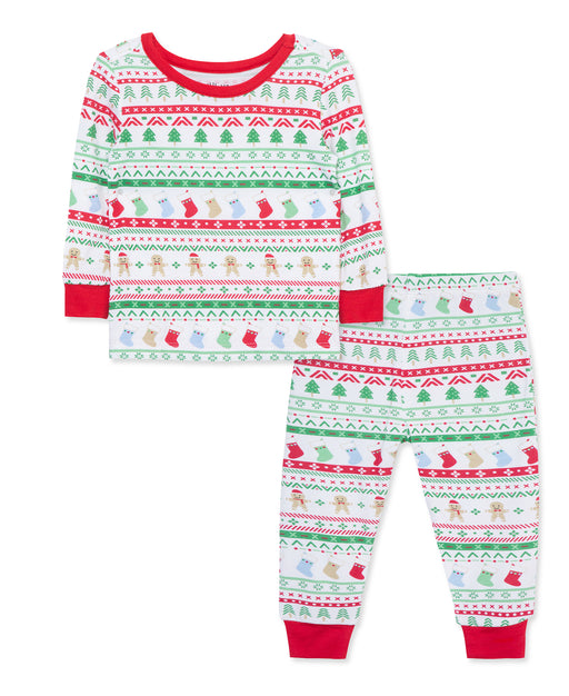 Little Me Fair Isle Bamboo 2 Piece Pajama