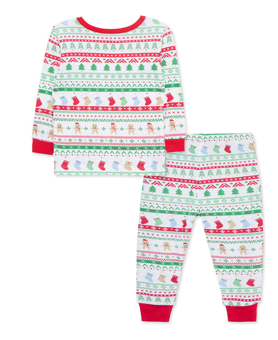 Little Me Fair Isle Bamboo 2 Piece Pajama