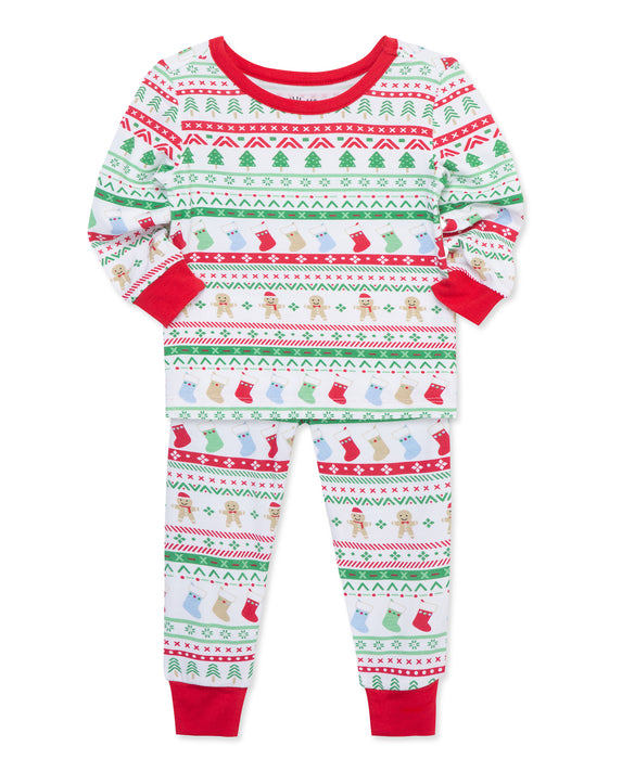 Little Me Fair Isle Bamboo 2 Piece Pajama