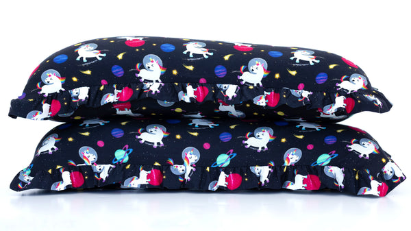 Birdie Bean luna ruffle zipper pillowcase set