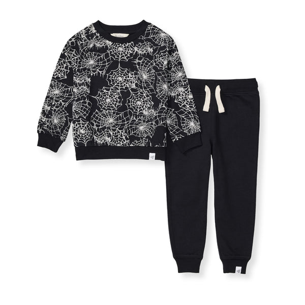 Burt's Bees Spiderweb Fleece Jogger Set