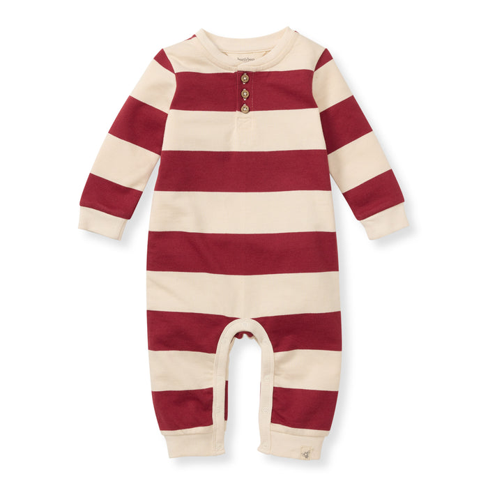 Burt's Bees Henley Stripe Coverall