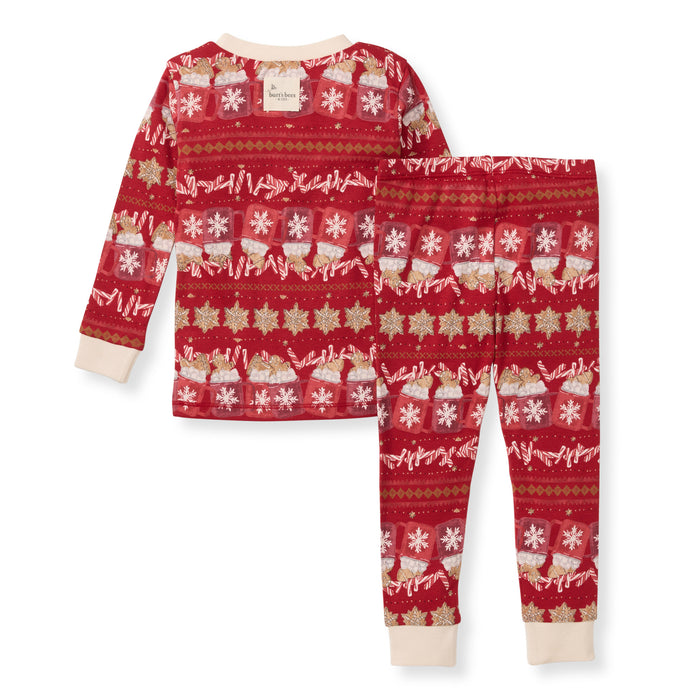 Burt's Bees Fair Isle 2 Piece Pajama Set