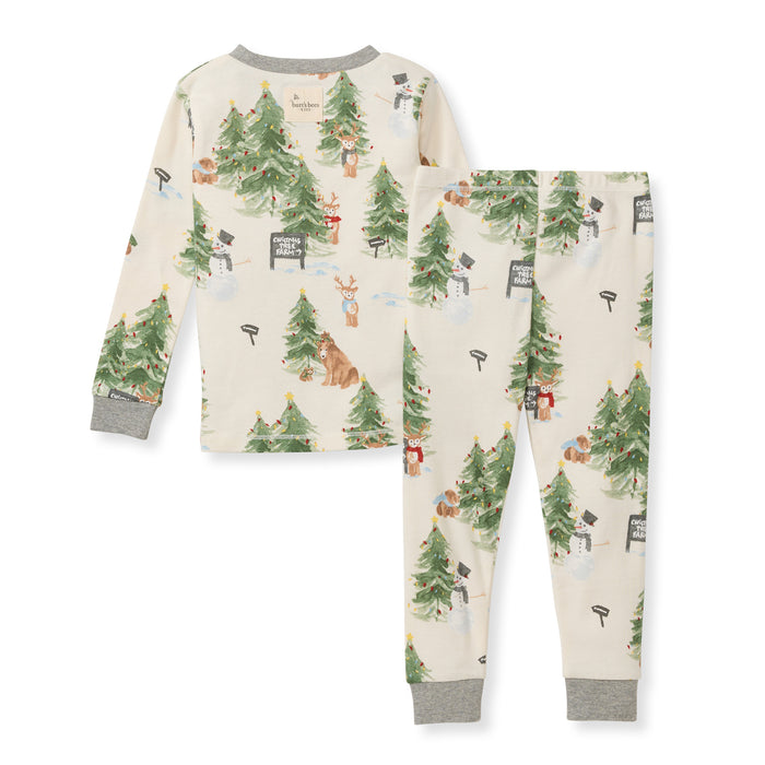 Burt's Bees Christmas Tree Farm 2 Piece Pajama Set