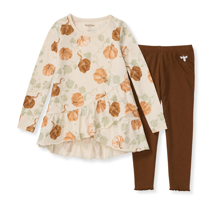 Burt's Bees Lovely Pumpkins 2 Piece Legging Set