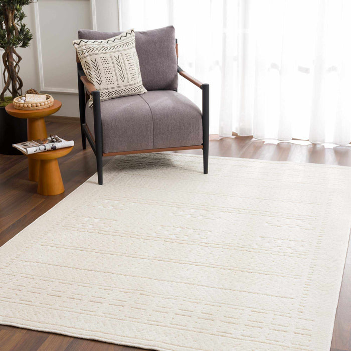 Hauteloom Bahar Cream Washable Area Rug