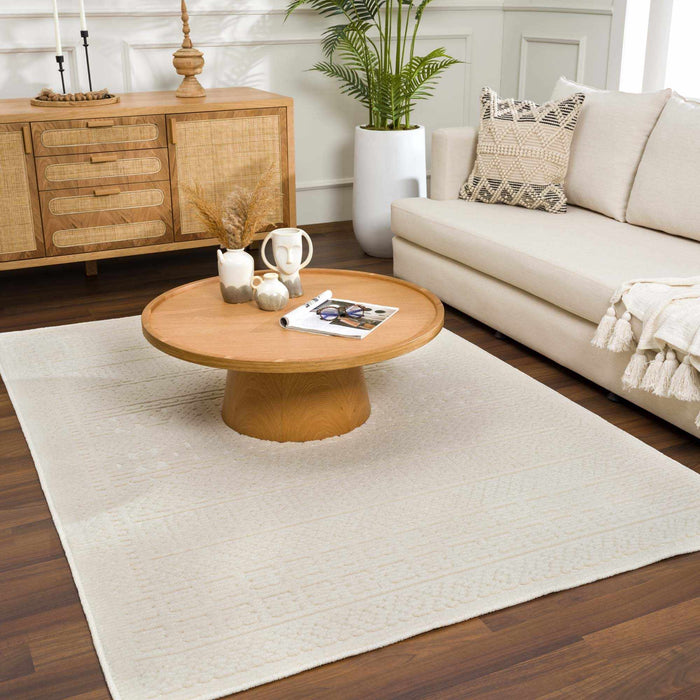 Hauteloom Bahar Cream Washable Area Rug