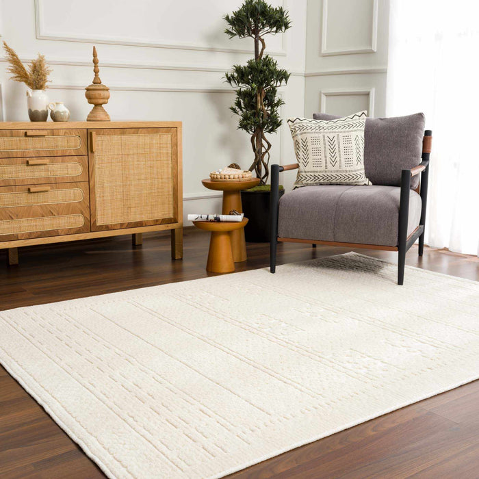 Hauteloom Bahar Cream Washable Area Rug