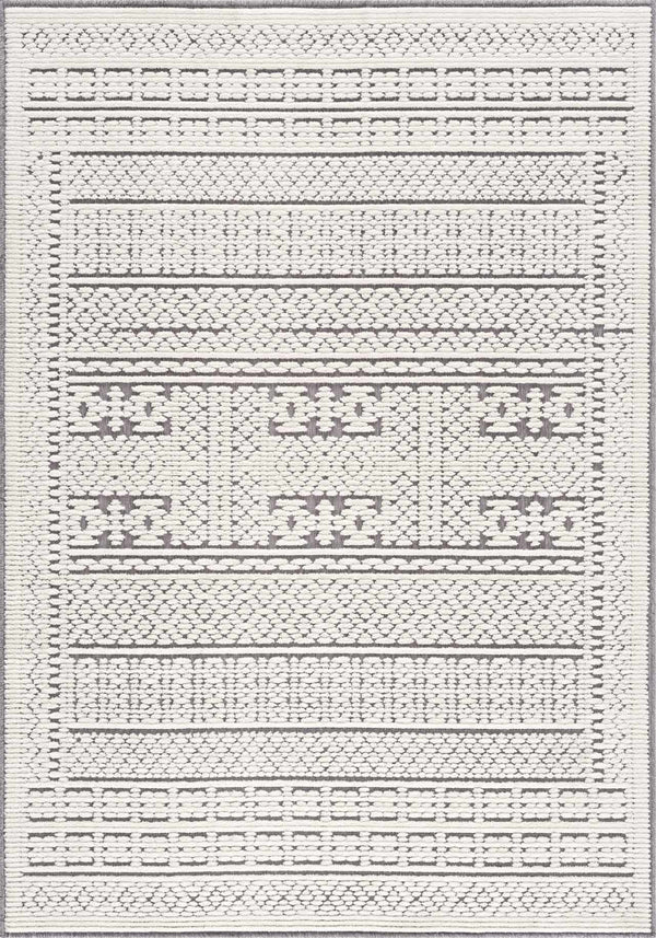 Hauteloom Bahar Cream & Gray Washable Area Rug