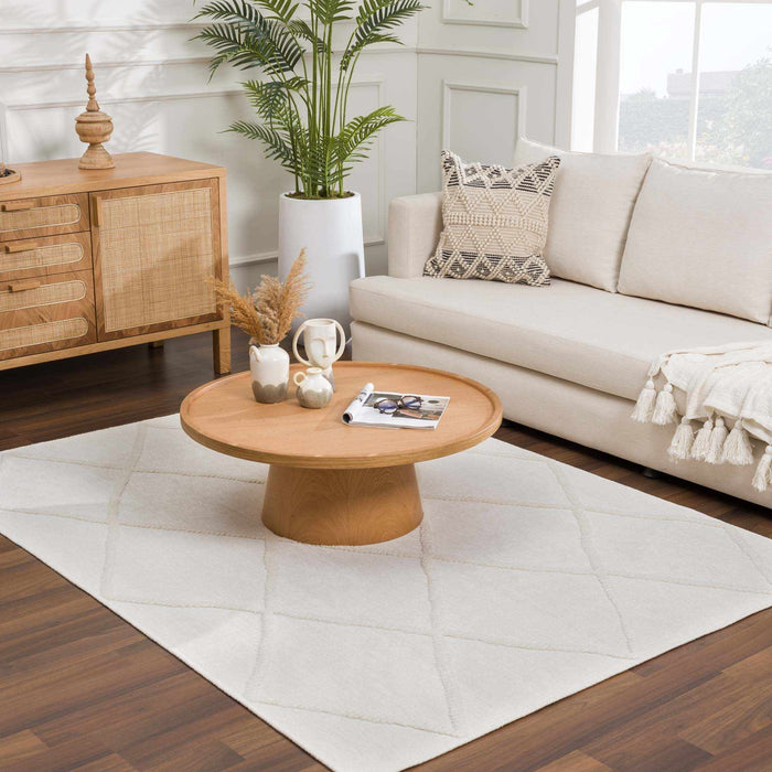 Hauteloom Amani White Washable Area Rug