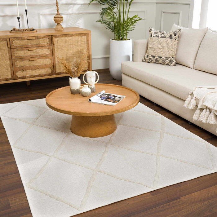 Hauteloom Amani White Washable Area Rug