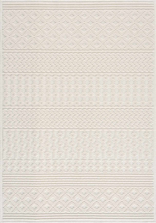 Hauteloom Drago White Washable Area Rug