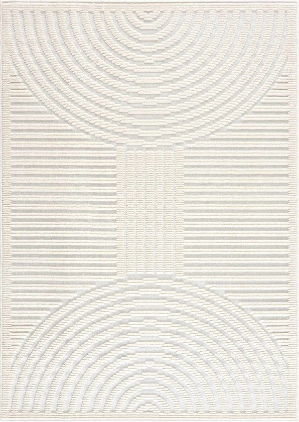 Hauteloom Deron White Washable Area Rug