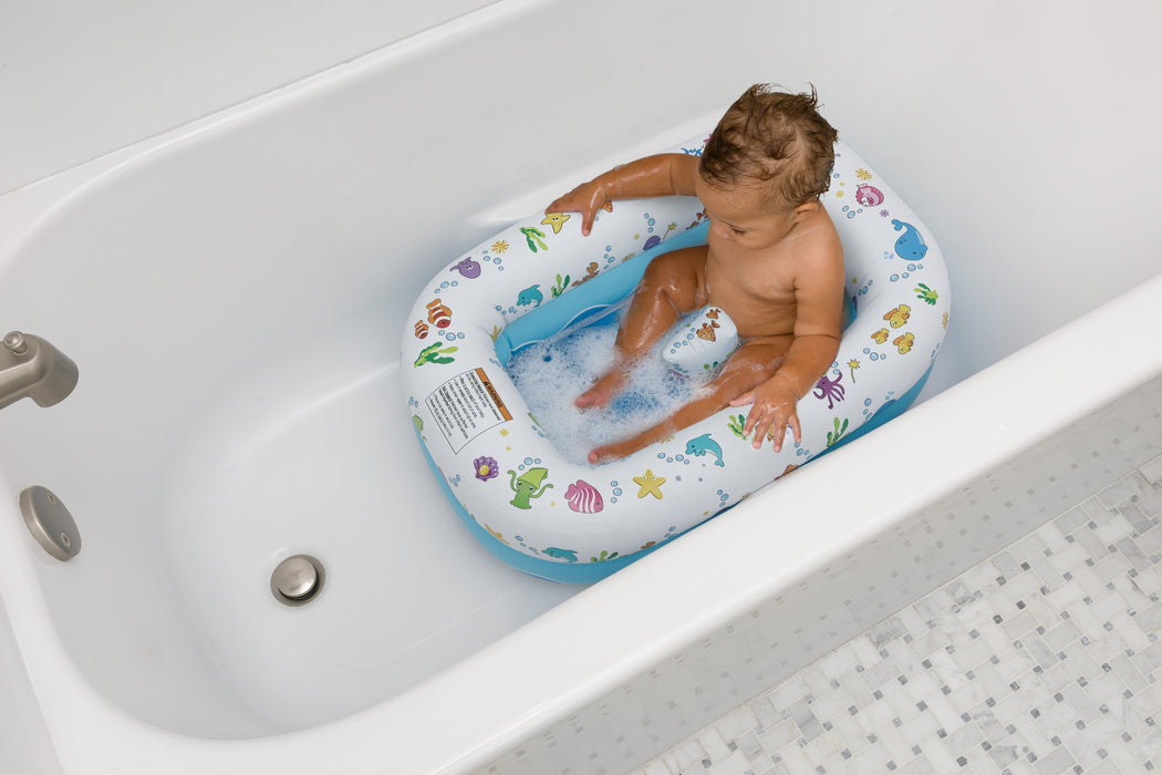 Mommy's Helper Under the Sea Inflatable Bathtub w/Saddle Horn