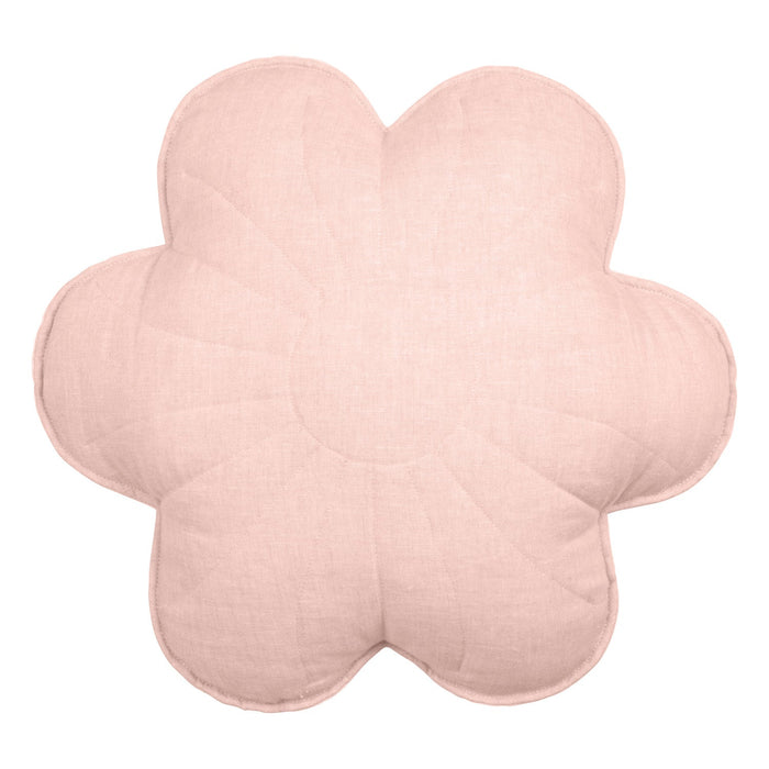 Moi Mili Linen "Light Pink Lily" Flower Pillow