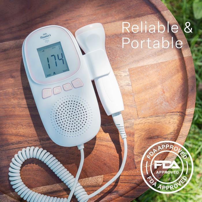 Little Martin's Portable Fetal Doppler - Hear Your Baby's Heartbeat Anytime - Rechargeable Batteries by USB - Coming Soon