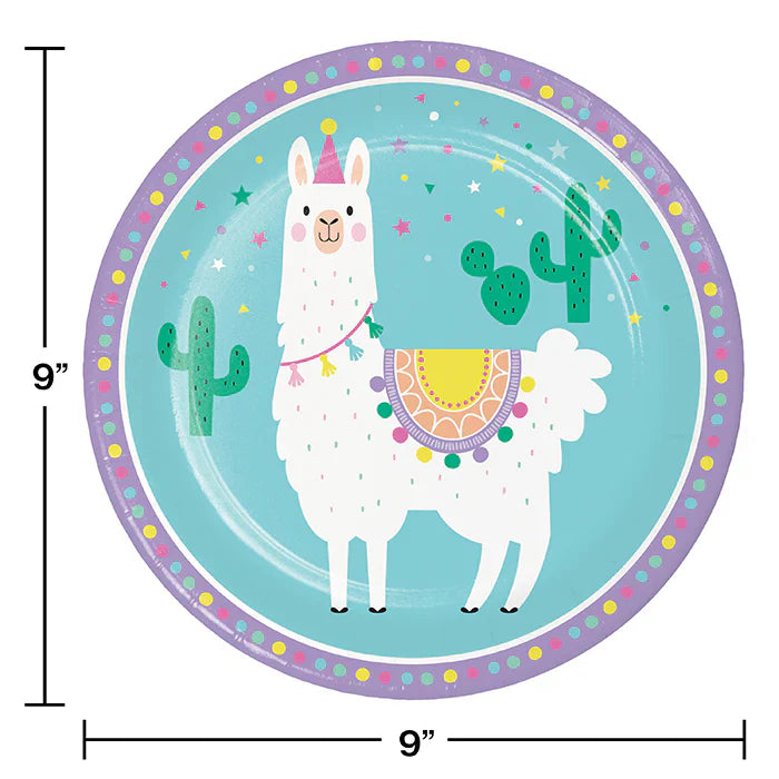 Party Decorations LLama Birthday Party Kit for 8 (48 Total Pieces)