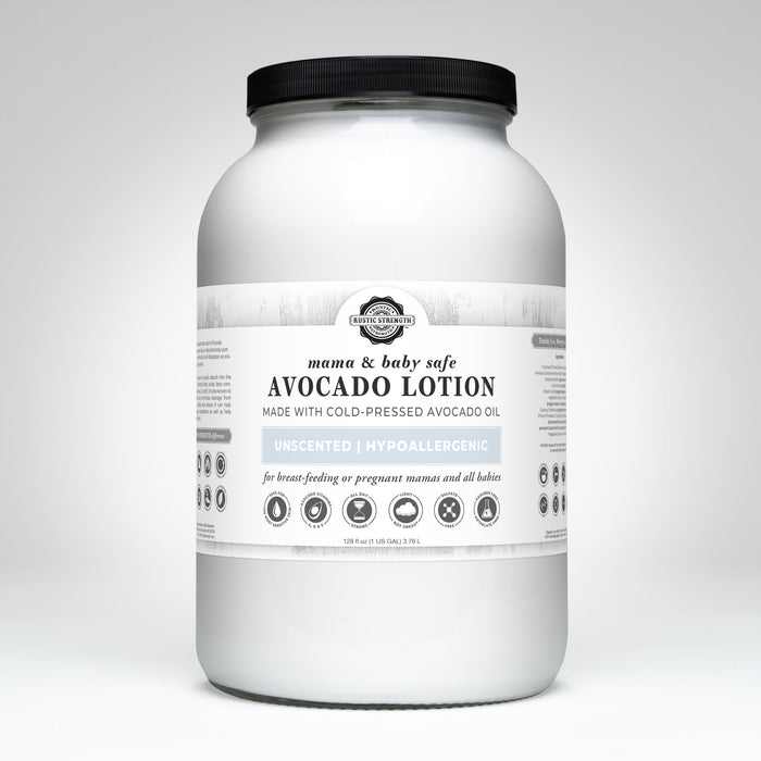 Rustic Strength Avocado Lotion | Mama + Baby Safe