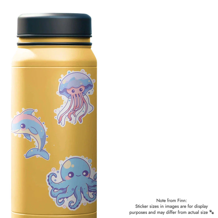 Stick With Finn Jellyfish Sticker