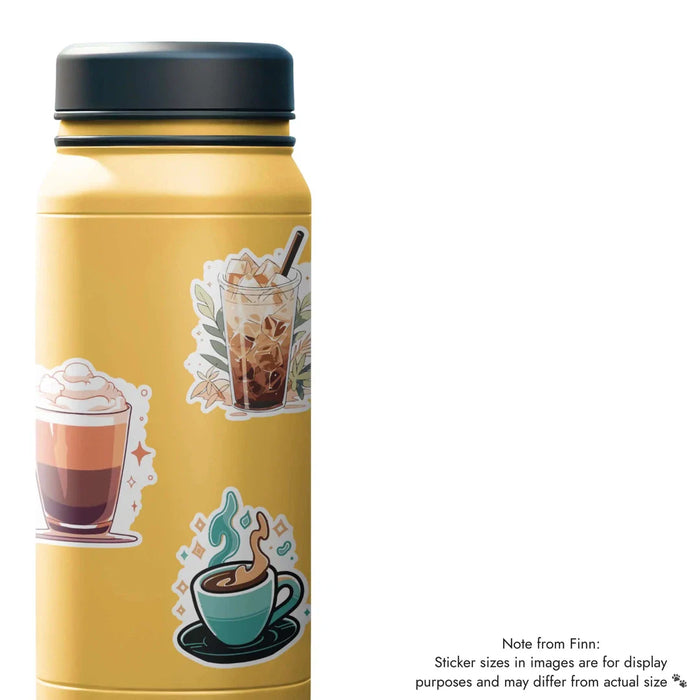 Stick With Finn Iced Latte Sticker