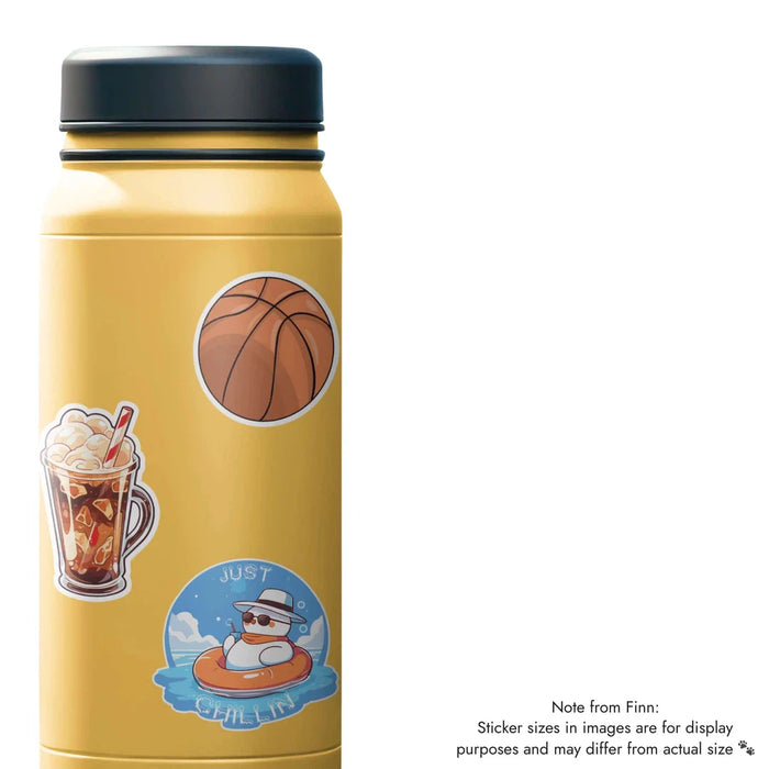 Stick With Finn Basketball Sticker