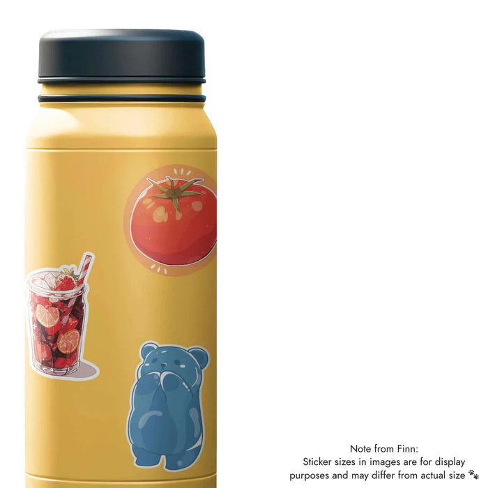 Stick With Finn Blue Gummy Bear Sticker