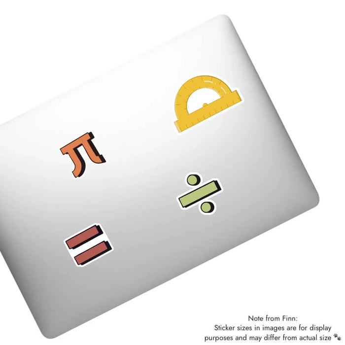 Stick With Finn Equals Symbol Sticker