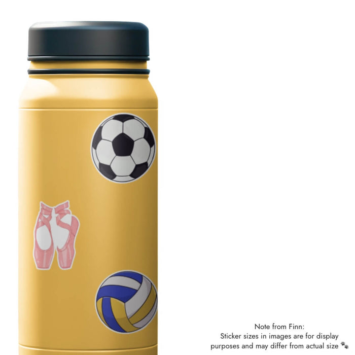 Stick With Finn Soccer Ball Sticker