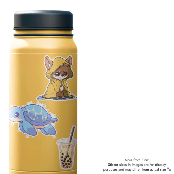 Stick With Finn Boba Tea Sticker