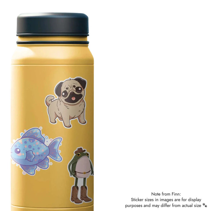 Stick With Finn Pug Sticker