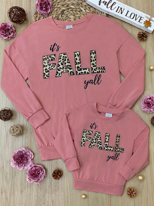 Mia Belle Girls Mommy and Me Fall Y'all Long Sleeve Top