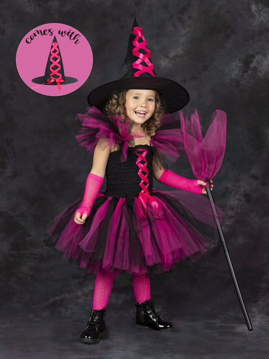 Mia Belle Girls Deluxe Witch Trio Tutu Costume Dress