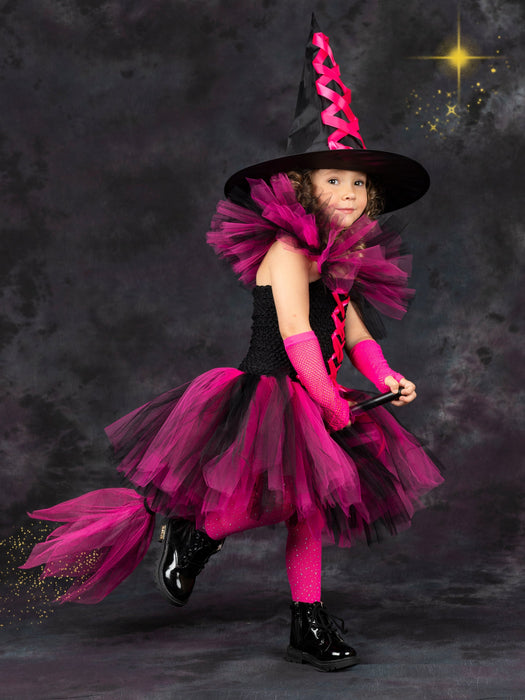 Mia Belle Girls Deluxe Witch Trio Tutu Costume Dress