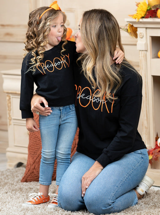 Mia Belle Girls Mommy and Me Spooky Season Top